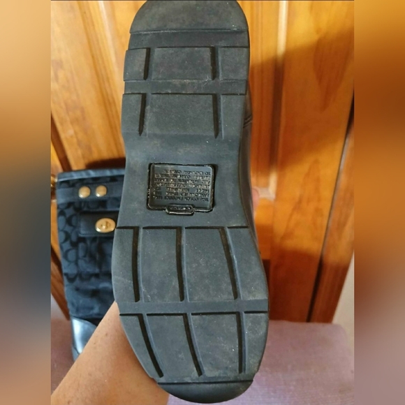 COACH Designer Kayla Signature Winter Boots Sz 7.5 - Picture 6 of 7
